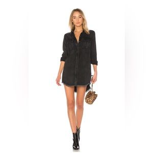 Hudson Jeans Shirt Dress in Smoke Screen
